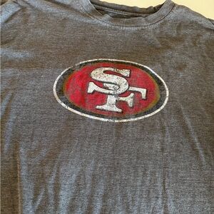 Team Apparel Gray 49ers Men's Short Sleeve Tee
